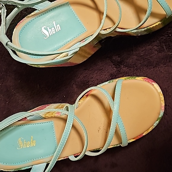 Shein platform wedges!  Size 6 1/2 USA, 37 Europe! - Picture 2 of 3